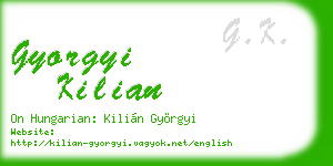 gyorgyi kilian business card